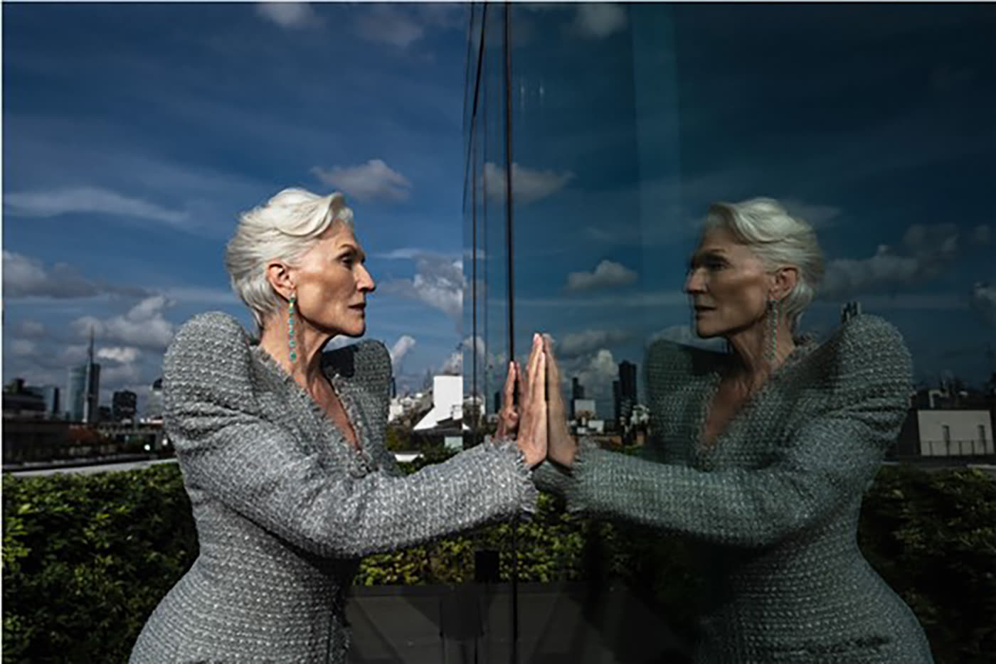 MaximiliaN London is thrilled and humbled to see our pieces on the fashion icon Maye Musk
