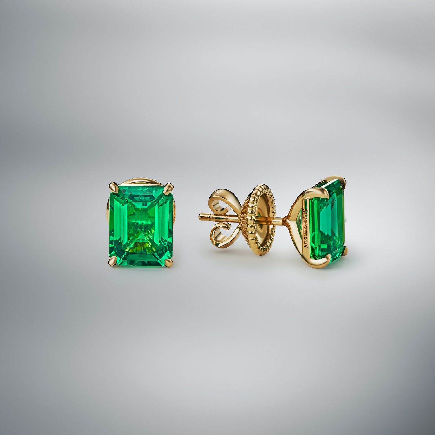 Diamondlite Emerald Stud  Earrings