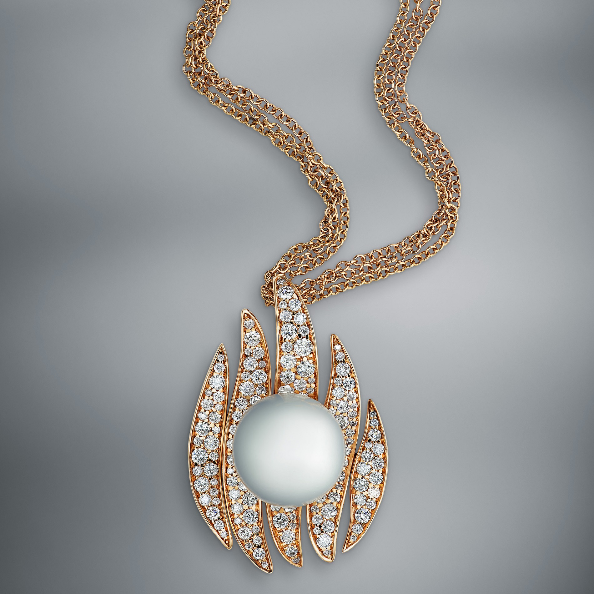 Diamond & Pearl Pendant