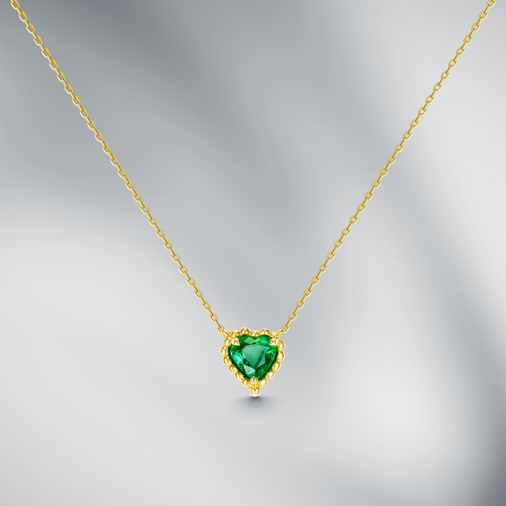 Natural Zambian Emerald Pendant