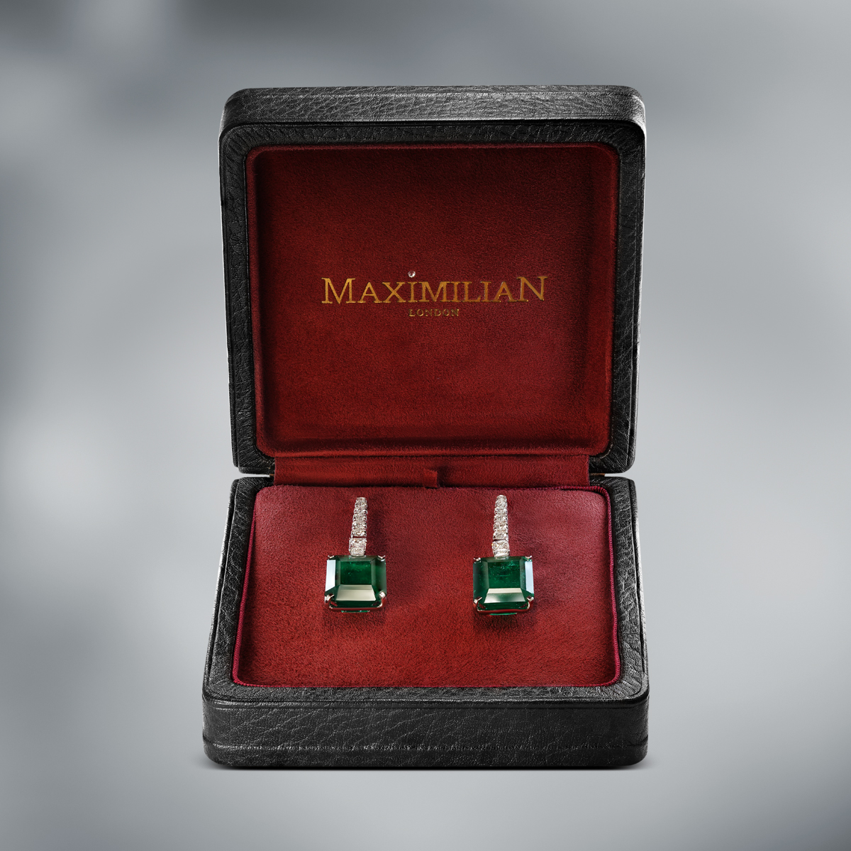 Colombian Emerald & Diamond Earrings