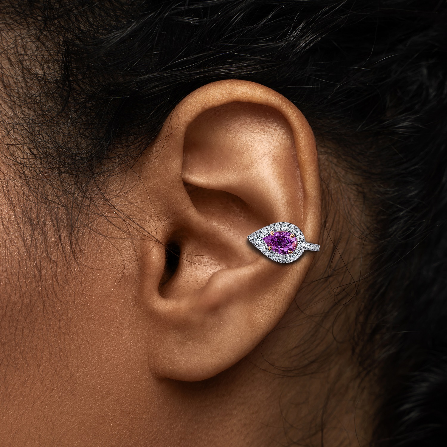 Diamond Cuff Earring