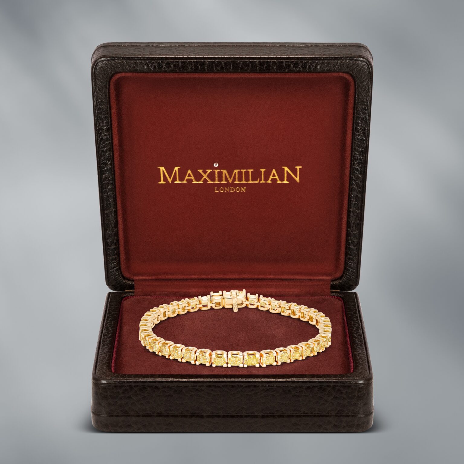 Fancy Yellow Diamond Bracelet Set in 18K Yellow Gold