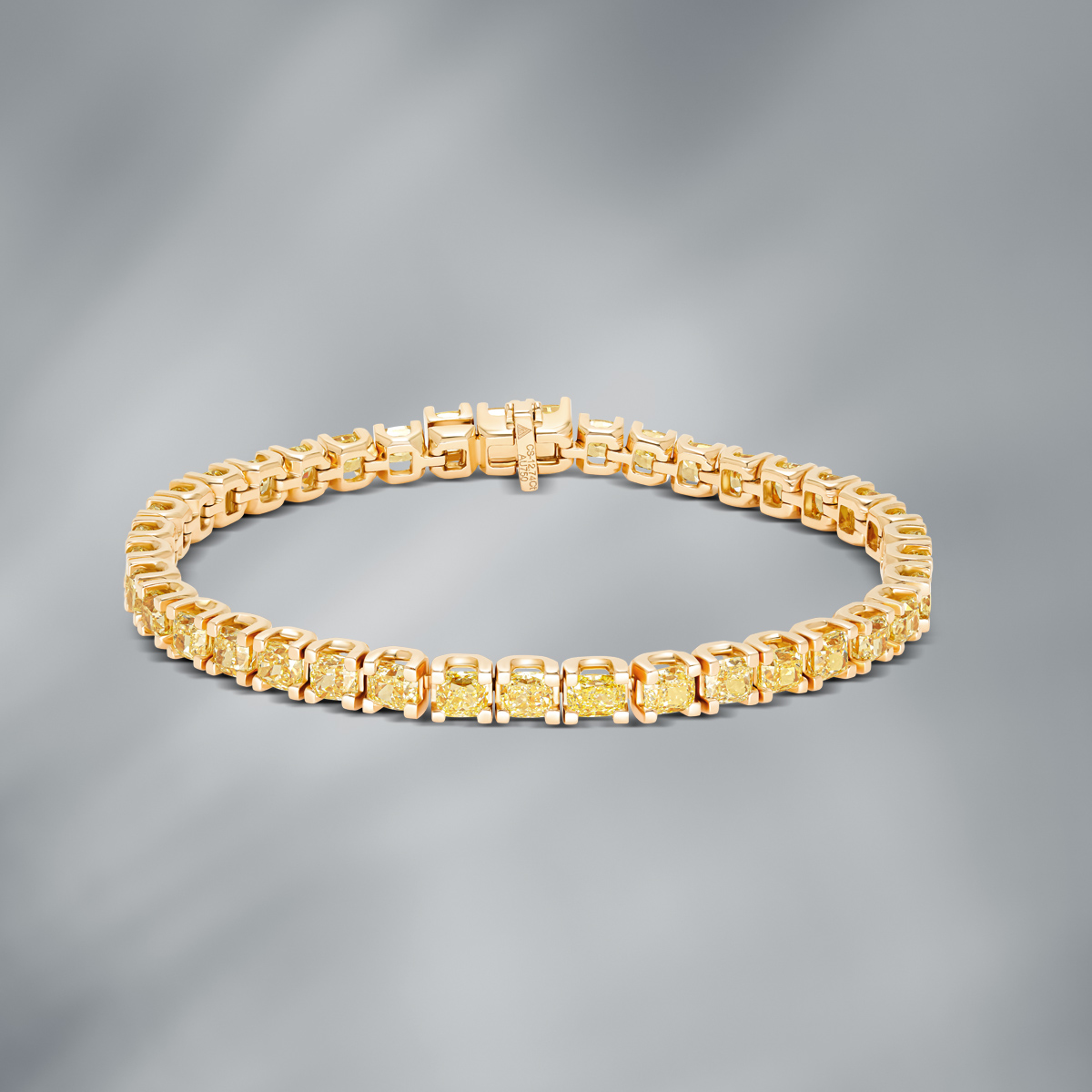 Fancy Yellow Diamond Bracelet Set in 18K Yellow Gold
