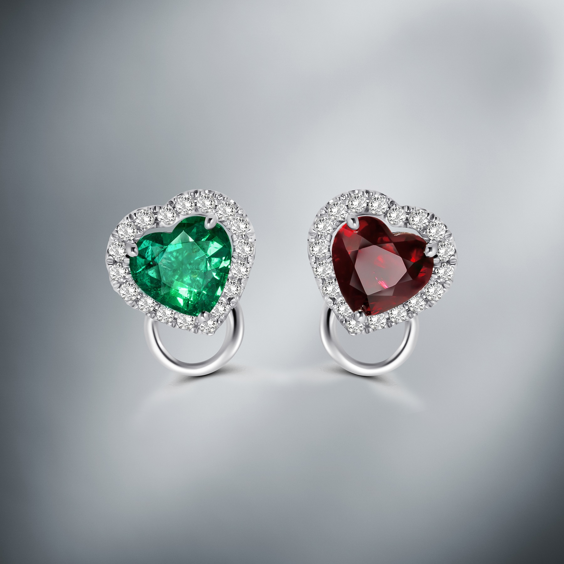 Exceptional Gems & Diamond Earstuds