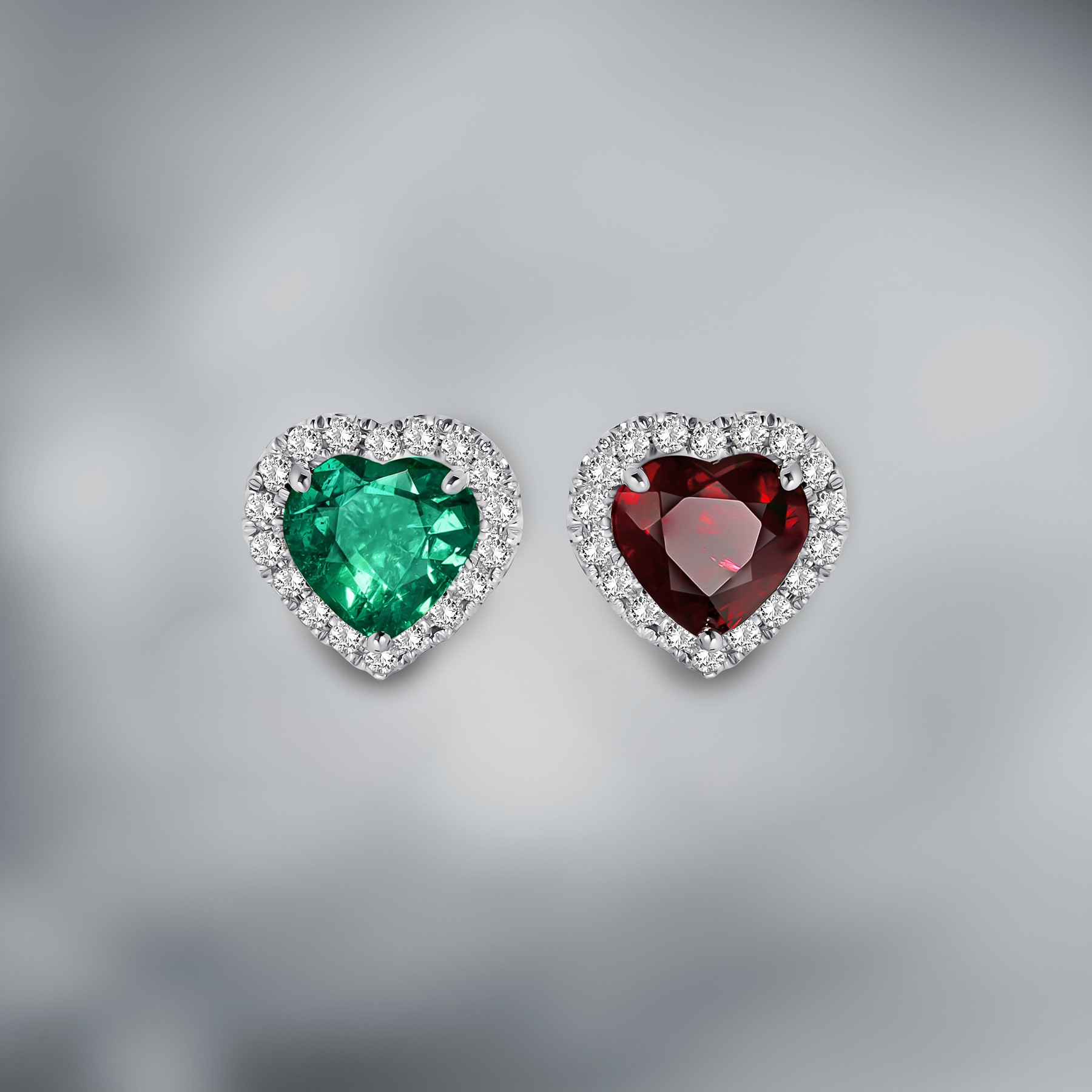 Exceptional Gems & Diamond Earstuds