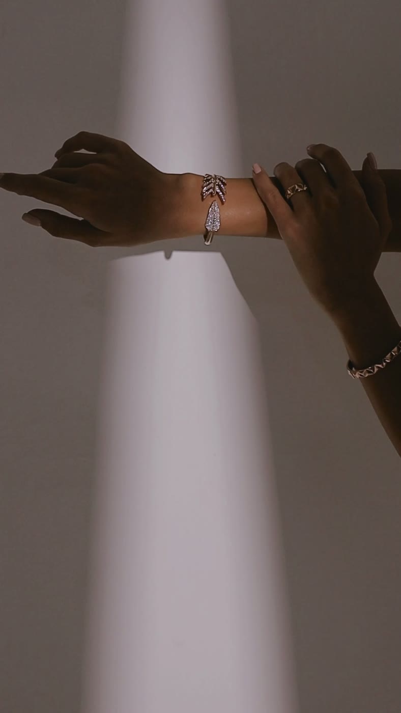 Robin Hood Arrow Bangle, Rose Gold