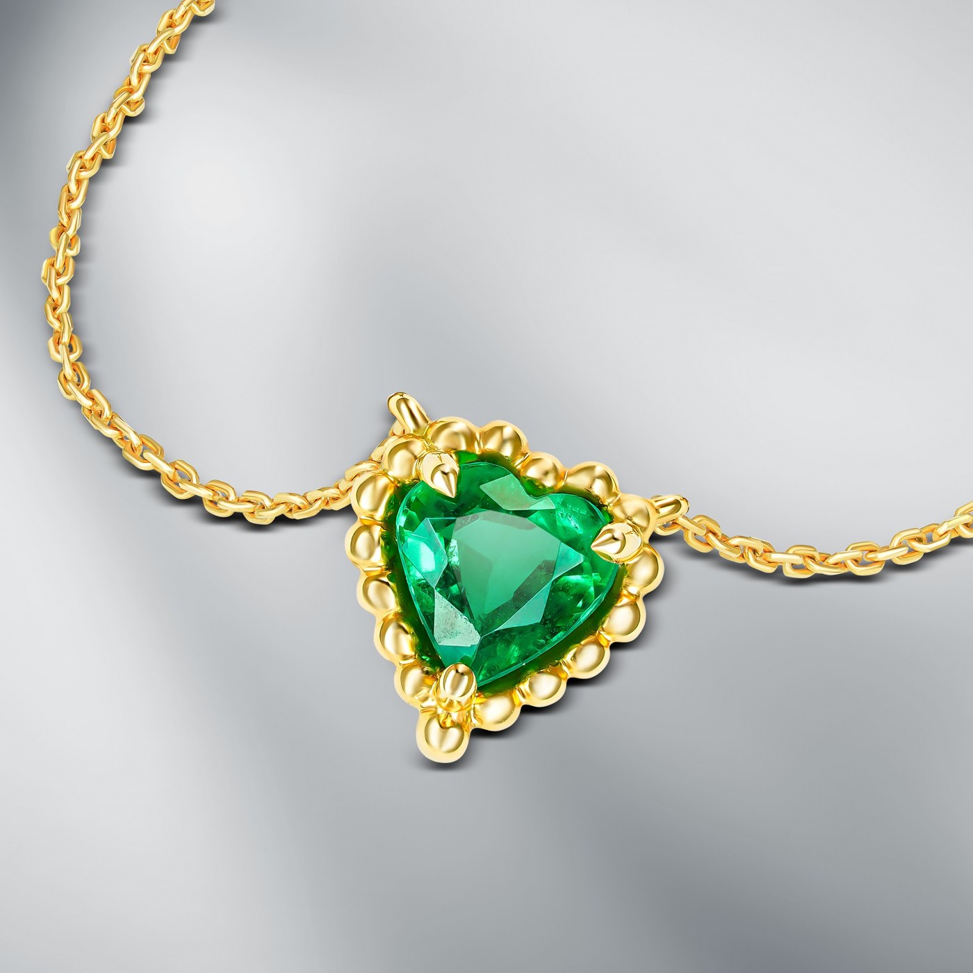 Natural Zambian Emerald Bracelet
